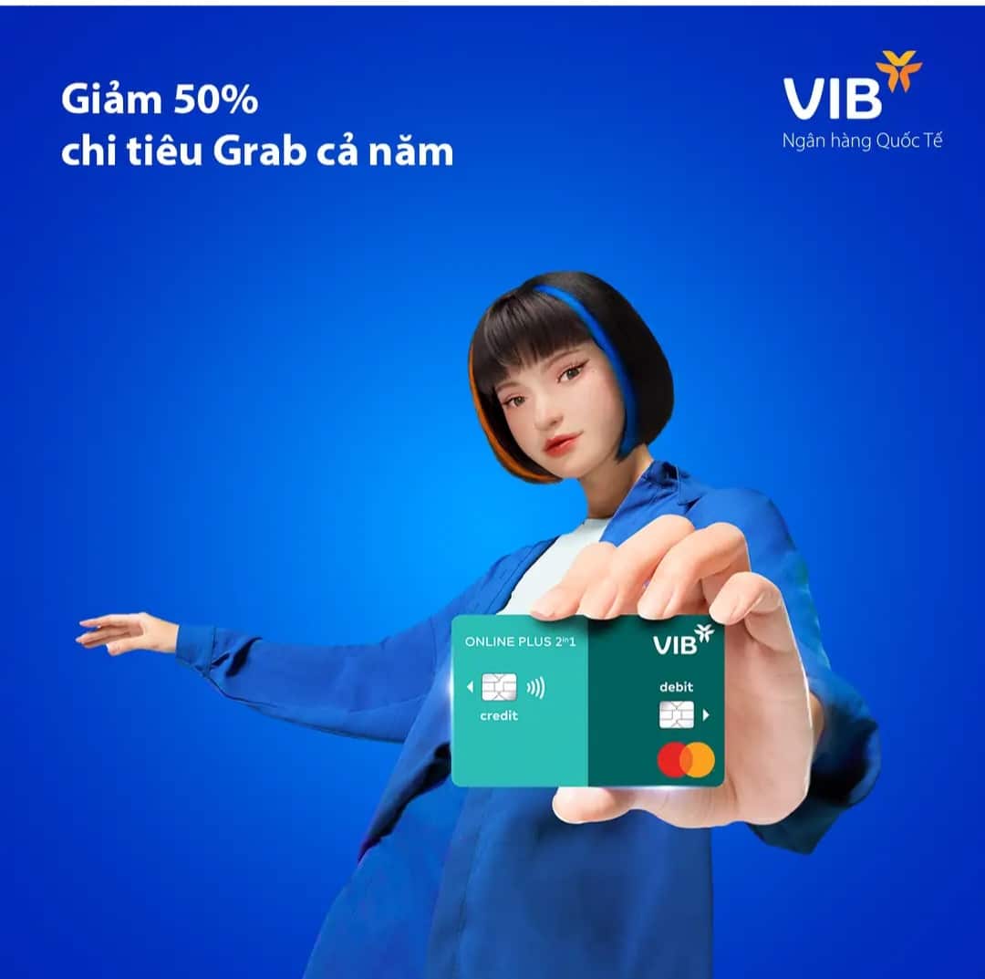 Mở thẻ VIB 2in1 nhận hoàn tiền đến 6% chi tiêu trực tuyến